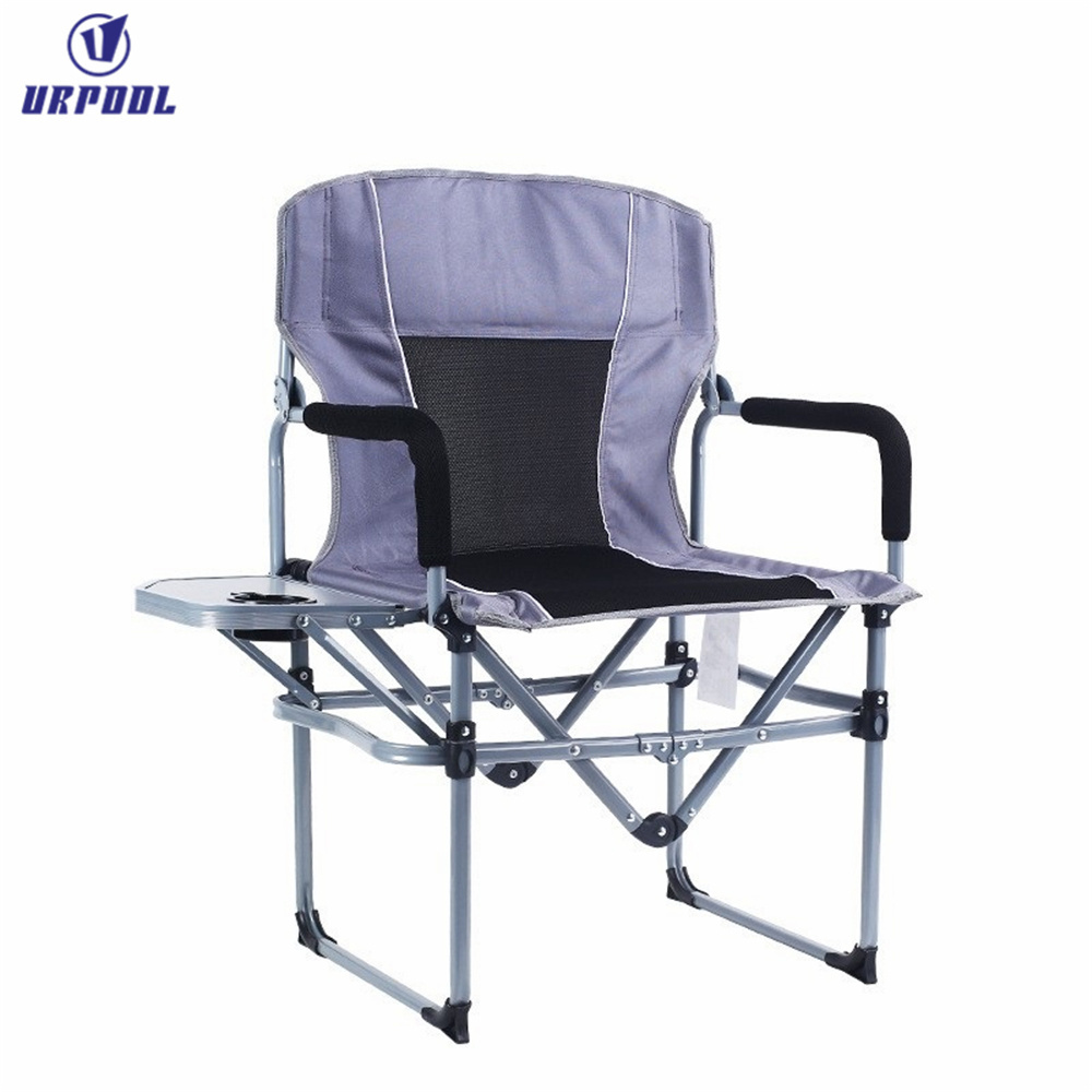 Outdoor Camping Chair Lawn Chairs Camping Directors Chair with Side Table and Storage Pockets for Outdoor Sports