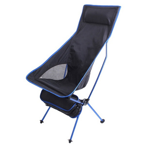 Lightweight Portable High Back Camping Chair, Folding Backpacking Camp Chairs Upgrade with Headrest for outdoor travel BBQ