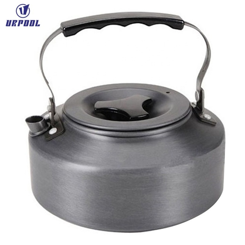 Camping Teapot Pot, 1.1L Portable Ultra-light Outdoor Hiking Camping Aluminum Water Kettle Teapot Coffee Pot