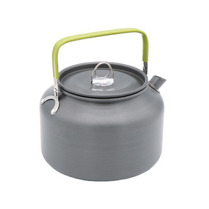 Ultralight Camping Tea Kettle 1.8L, Outdoor Portable Water Kettle Hard Anodized Aluminium Teapot Quick Boil for Outdoor Cooking