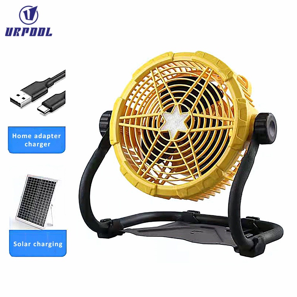 Solar Camping Lamp 3 in 1 Multifunctional LED Light USB Recharge Cooling Fan Mosquito Repell Lantern for Camping Home