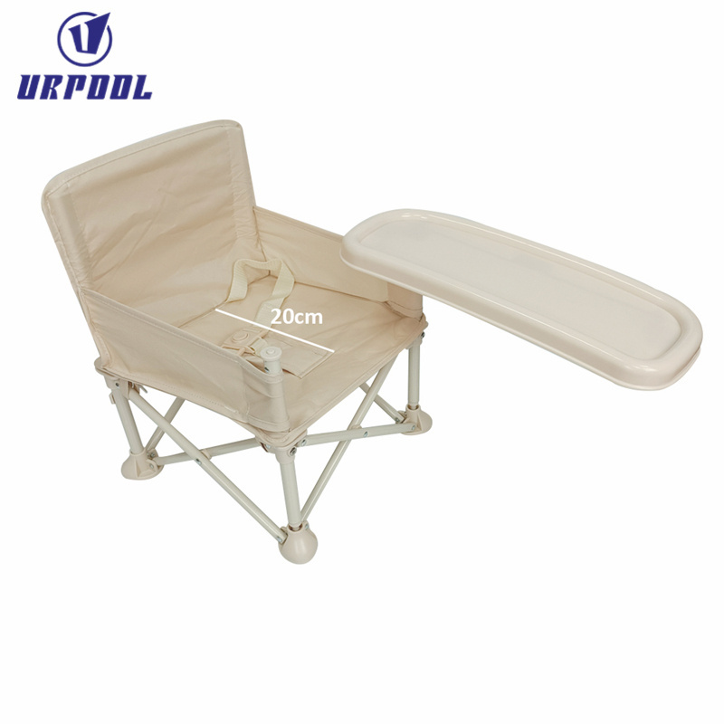 New design toddlers foldable outdoor beach chairs portable sitting chair with fixed belt baby chair adjustable for dining