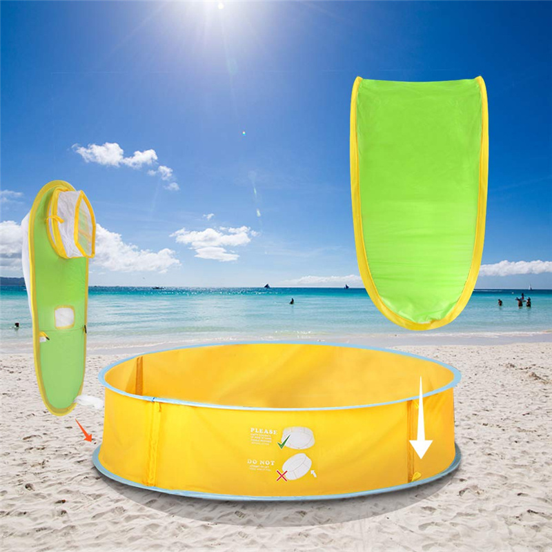 Outdoor Baby Paddling Pool Beach Canopy Tent  Baby Beach Tent Shade Pool UV Protection Sun Shelter for Infant