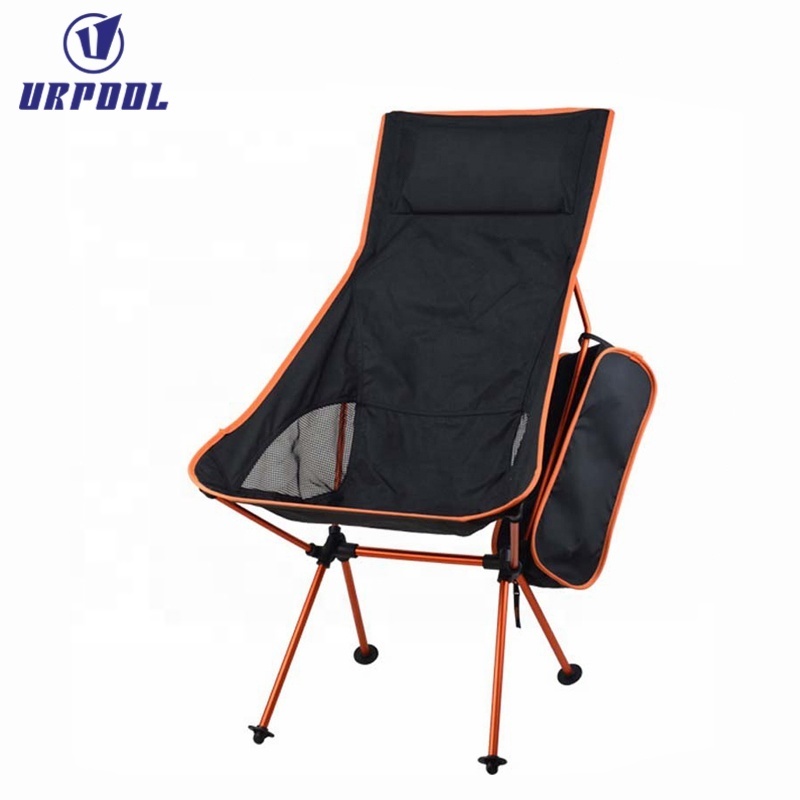 Lightweight Portable High Back Camping Chair, Folding Backpacking Camp Chairs Upgrade with Headrest for outdoor travel BBQ