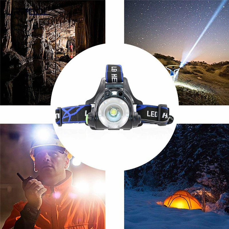 zoom headlamp head lamp flashlight aluminium dimmable led flashlight/torch