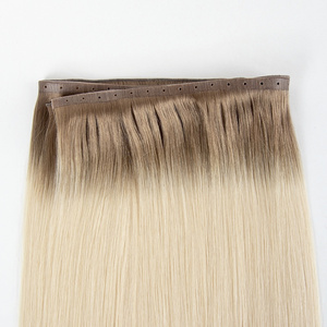 New Arrival PU Genius Tape Weft Virgin Double Drawn Russian Seamless XO Invisible Skin Weft With Holes Hair Extensions