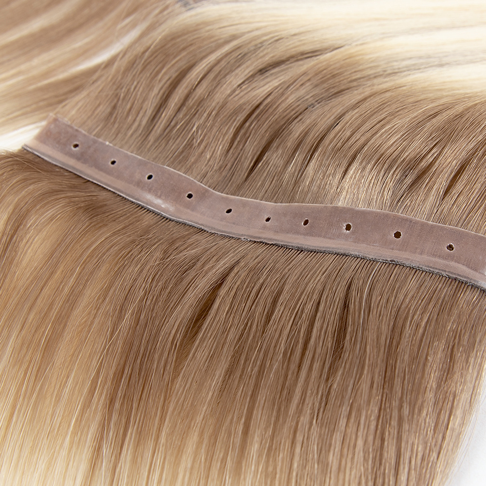 New Arrival PU Genius Tape Weft Virgin Double Drawn Russian Seamless XO Invisible Skin Weft With Holes Hair Extensions