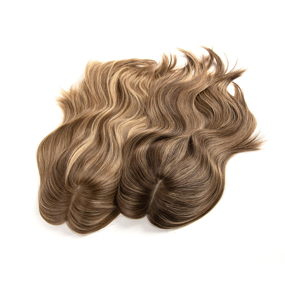 High Quality Human Hair Silk Base Hair Topper Hair Piece For Baldness Women