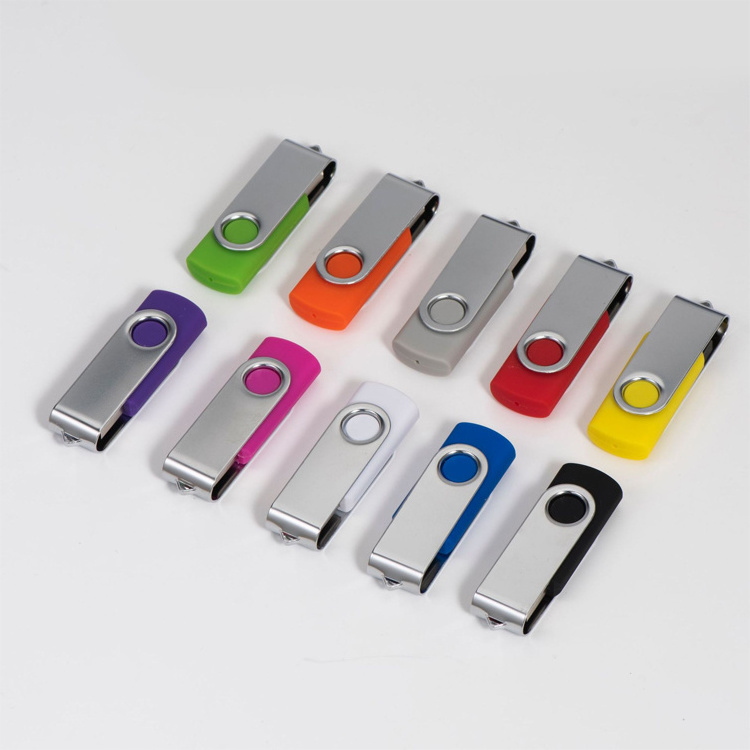 Custom logo rotate usb flash drive usb stick 32 gb 3.0 128GB 256GB crystal memory stick wholesale swivel usb drive