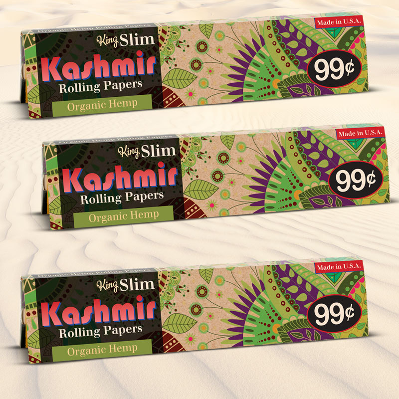 Kashmir Organic Hemp King Size Rolling Cigarette Paper Premium Quality made in usa