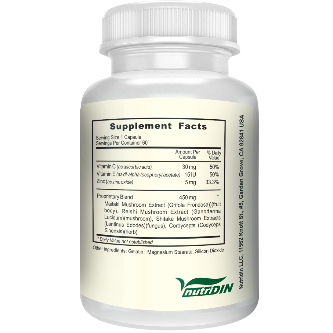 Wholesale Vitamins Pills & Antiaging Supplements Mushroom Complex with Reishi, Maitake & Shitake. Suplementos Alimenticios USA