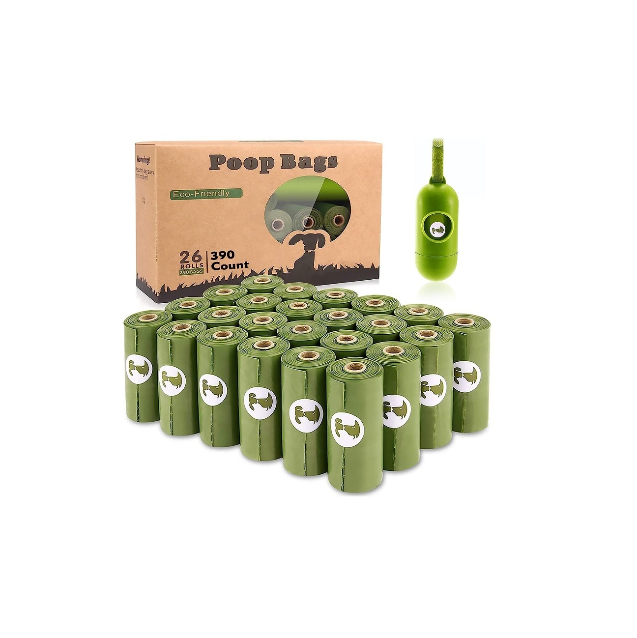 Eco-Friendly Cornstarch Solution Pet Waste Disposal Custom Dog Poop Bag from Indian Exporter and Manufacturer