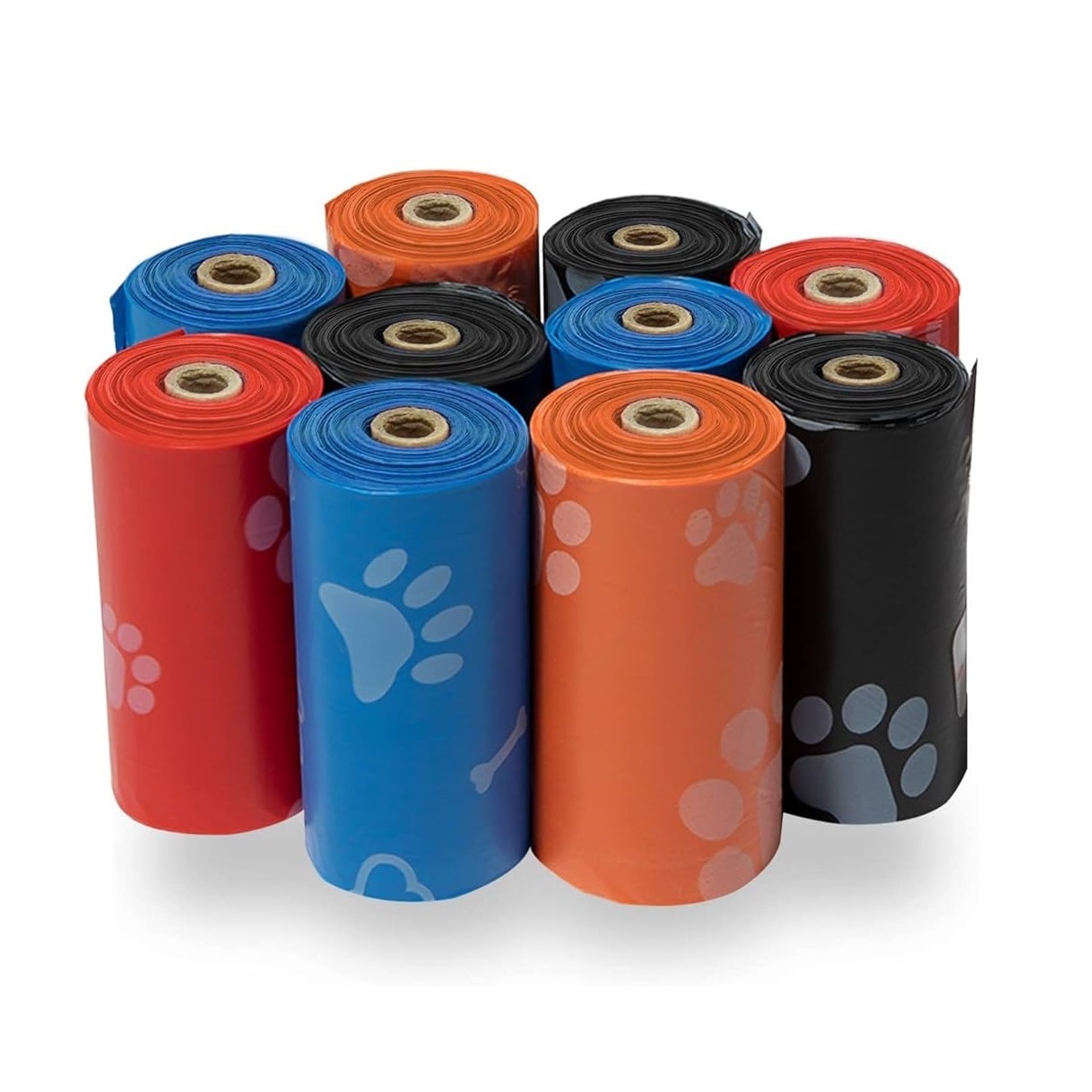 New Arrival Customized Logo Printed Pet Waste Disposal Unscented Cornstarch Based Dog Poop Bags at Best Prices