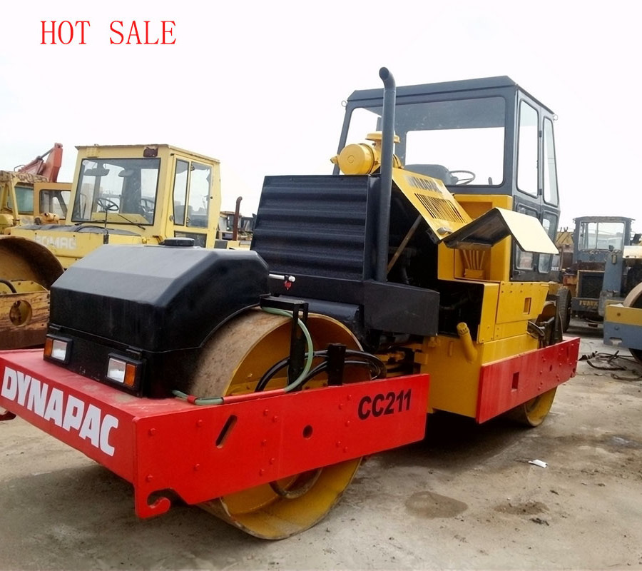 Second hand  Dynapac CC211 Road Roller for sale/ used dynapac cc211 road roller machine compactor price