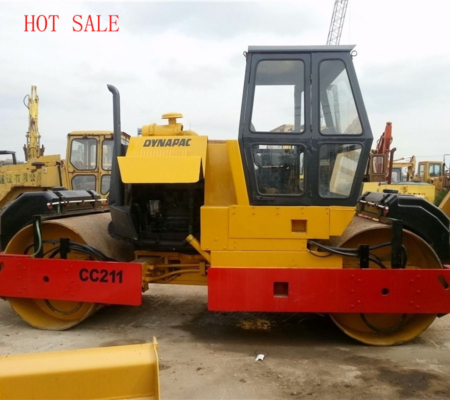 Second hand  Dynapac CC211 Road Roller for sale/ used dynapac cc211 road roller machine compactor price