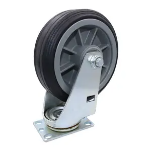 Export Quality SNAP LOC 375 lb Caster 6 Inch All Terrain Solid Rubber Rigid for Truck Dollies at Wholesale Prices