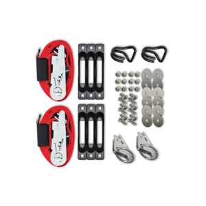 Best Quality SNAP LOC Combo of  -Track Single Truck Trailer 6 Pack Tie Down Anchor Kit with Straps 4400 lb Plus Rings Hooks