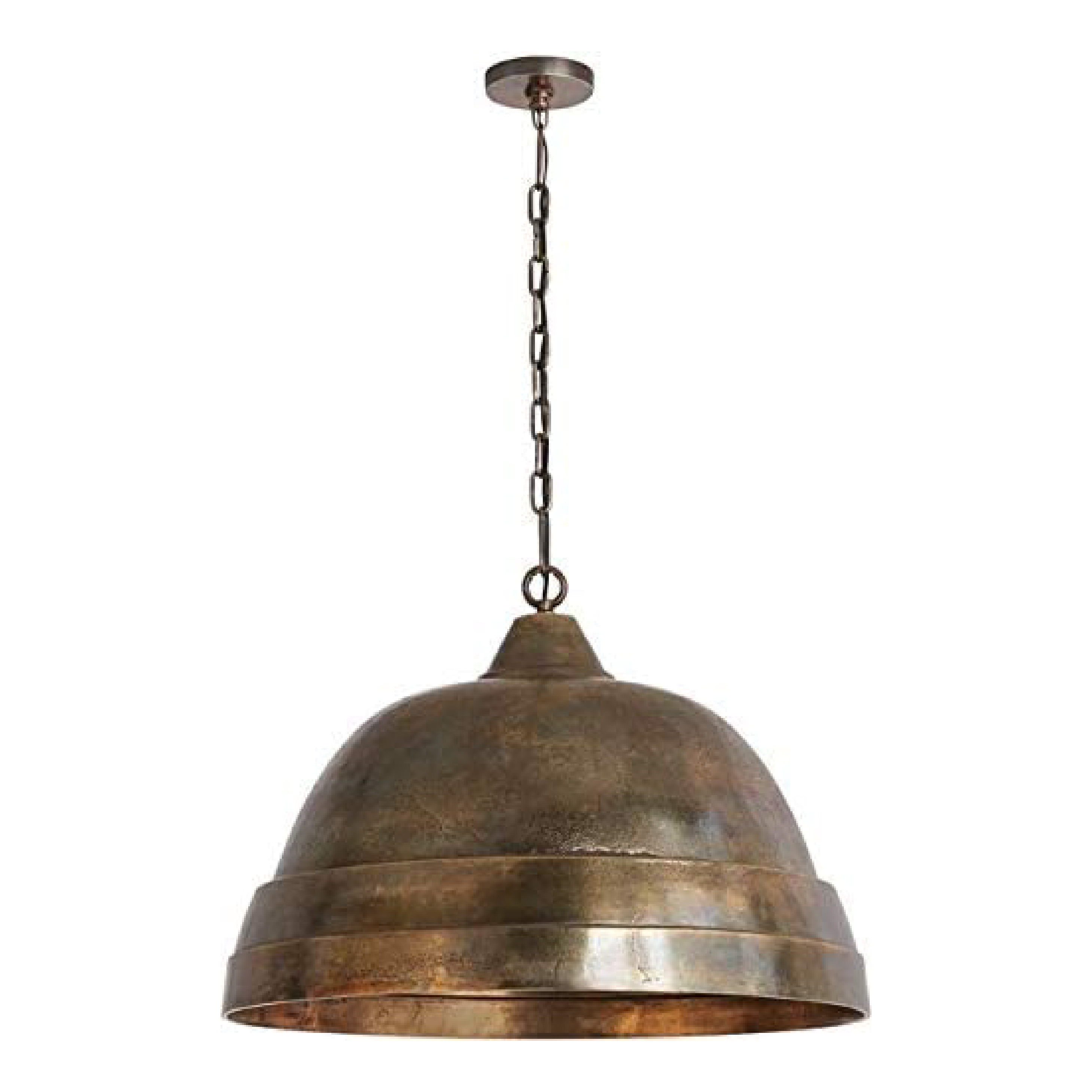 Oxidized Brass industrial lighting Aluminum dome light fixtures 1Light kitchen island pendant lighting