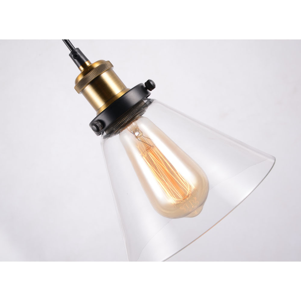 Glass pendant lighting industrial hanging light fixtures