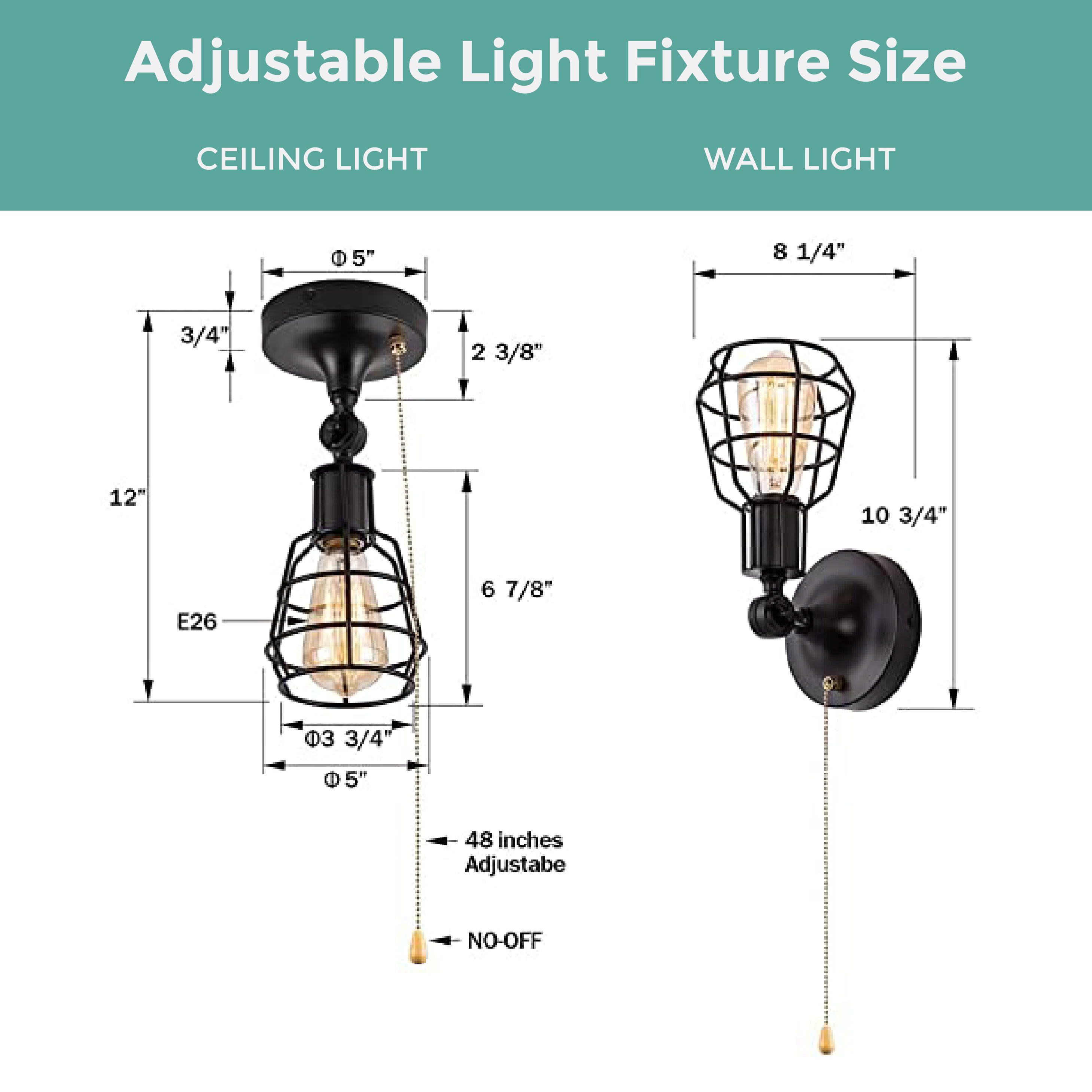 Oil Black fixture with pull chain 1 Light pull light fixture Industrial pull chain light