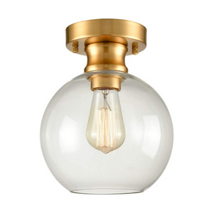 Glass ceiling light fixture gold semi flush mount light fixture