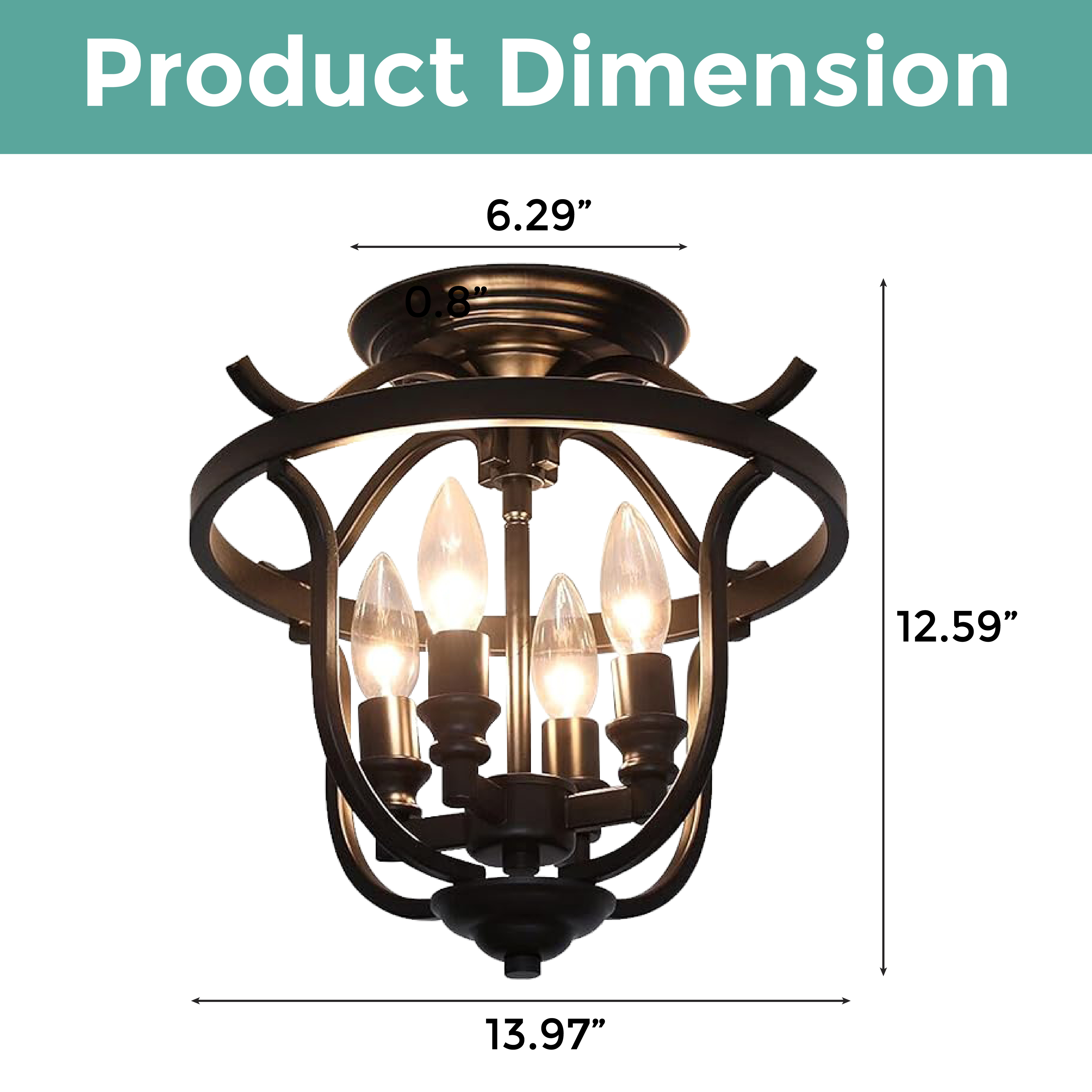 Rust laundry room light fixtures 4 light black semi flush mount ceiling light fixtures