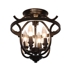 Rust laundry room light fixtures 4 light black semi flush mount ceiling light fixtures