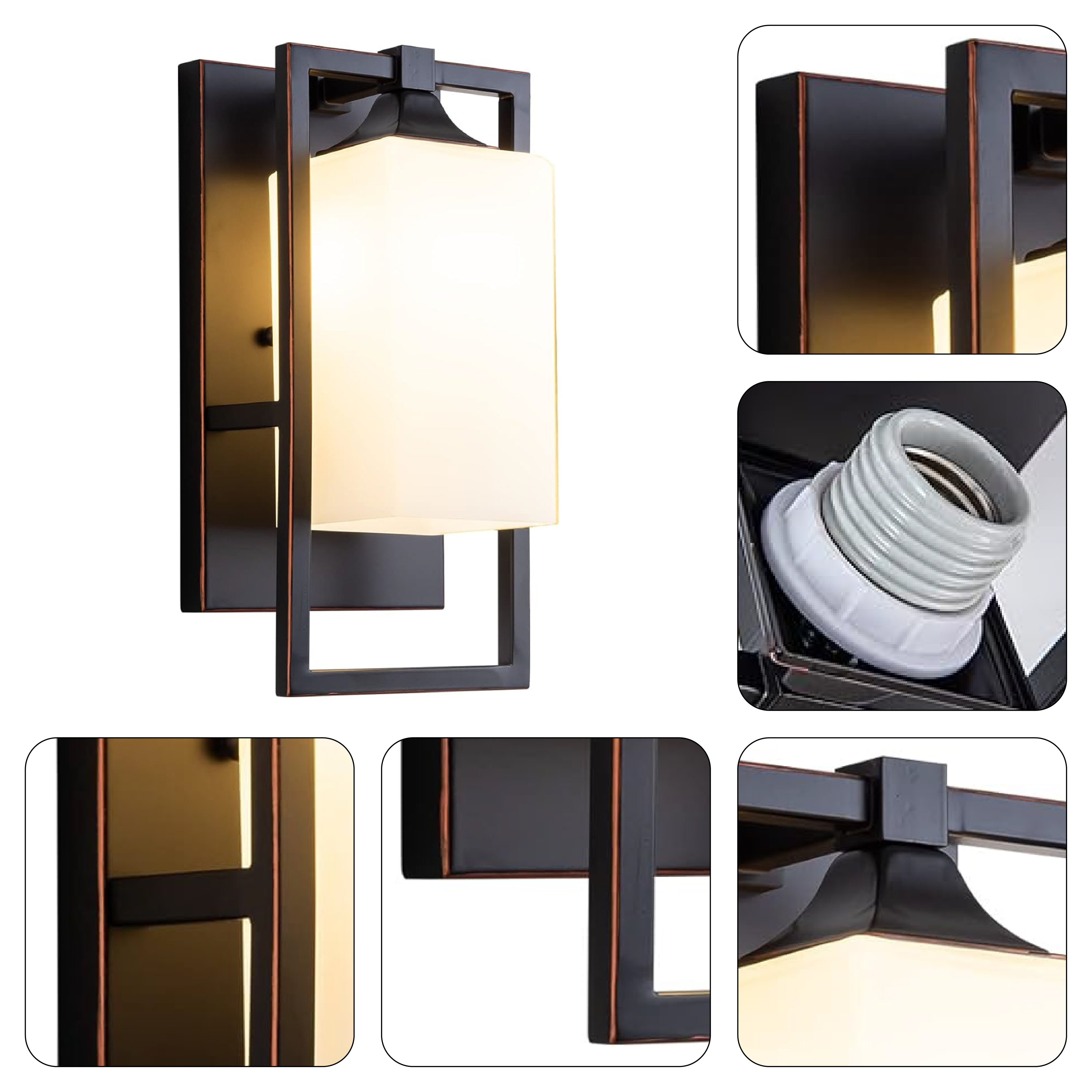 Farmhouse wall light Bronze mount flush light Metal wall sconce lighting