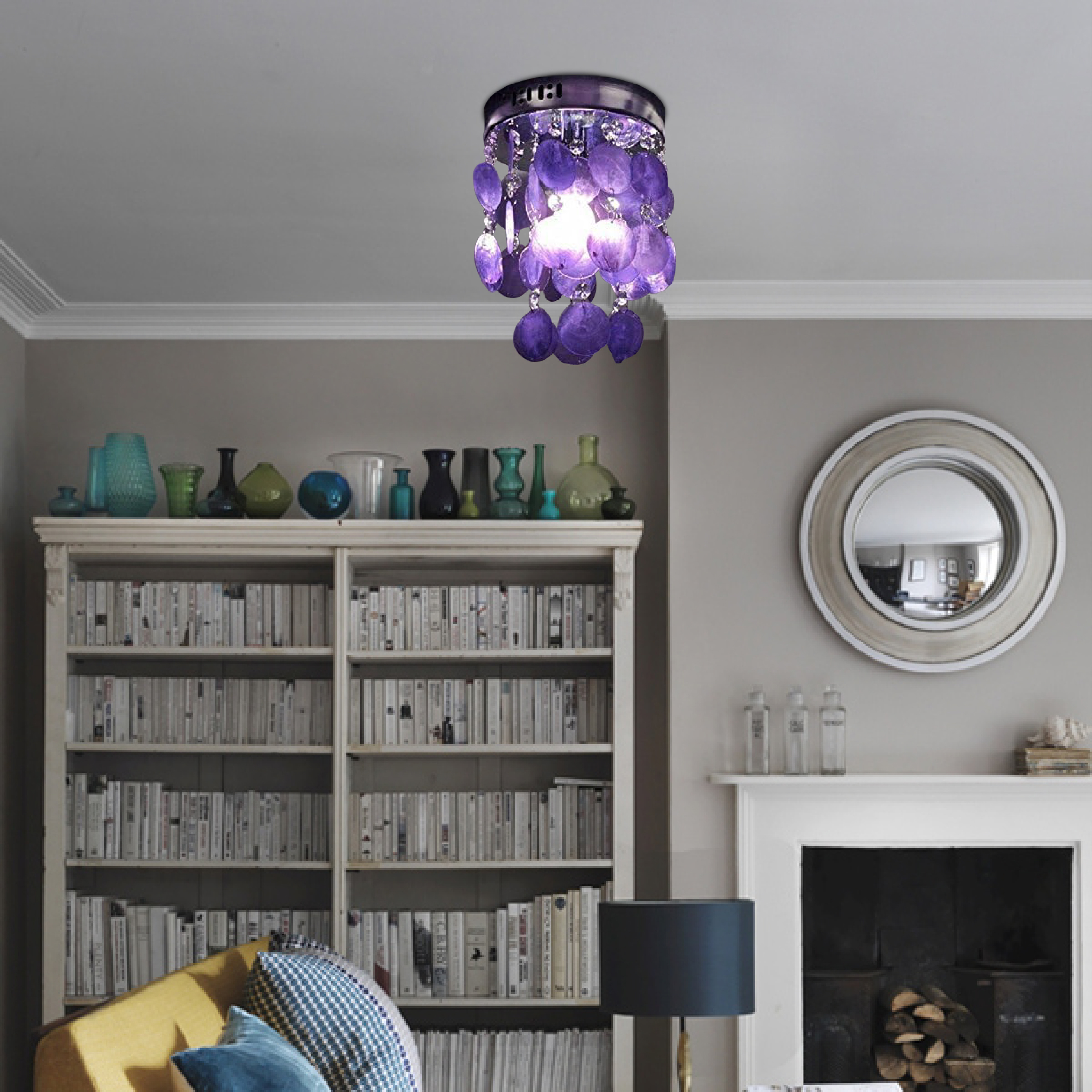 Pendant modern light Crystal light fixture Corded Electric ceiling light