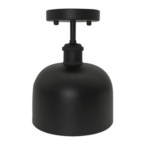 Black industrial ceiling light Metal matte black light fixture Industrial hallway light fixture