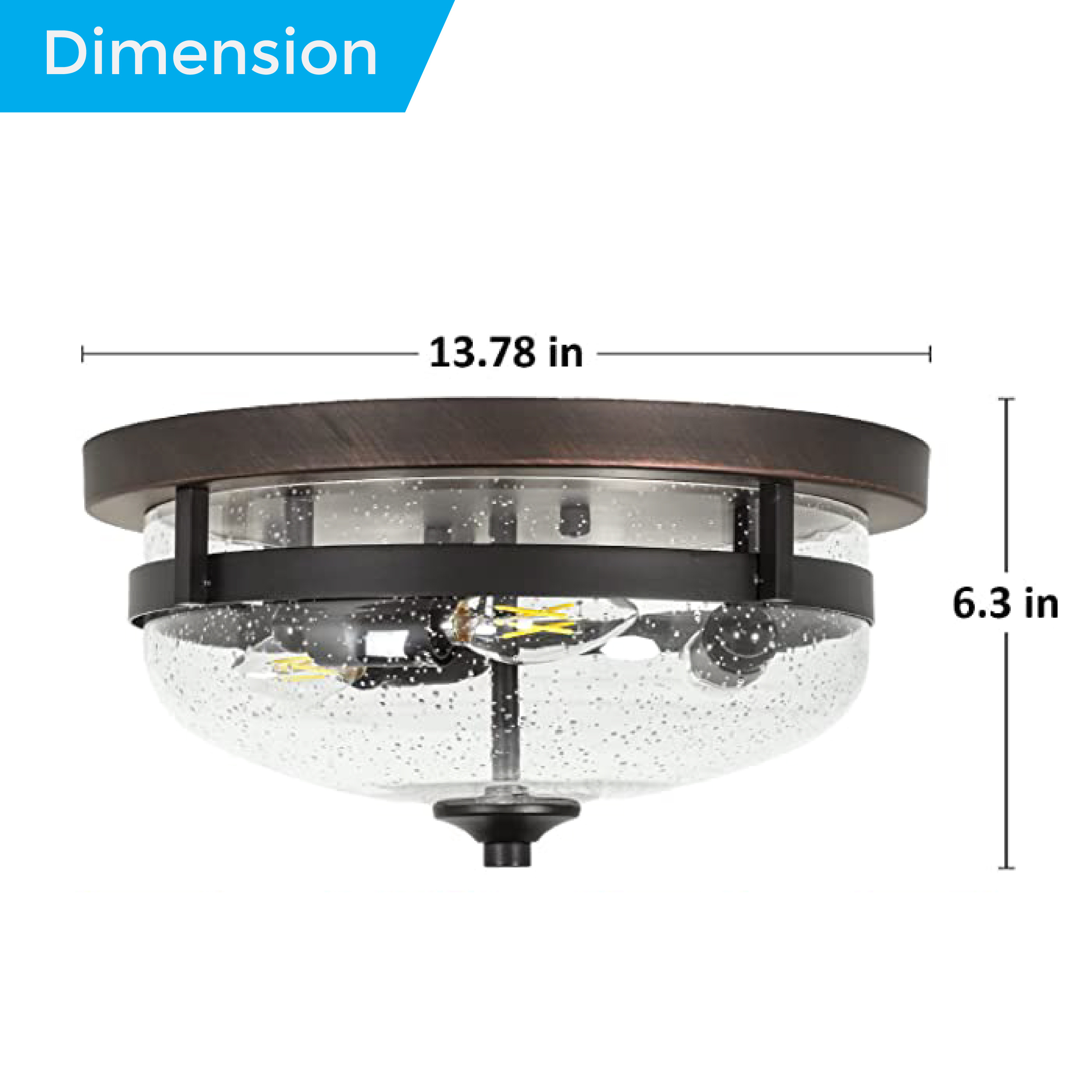 3 seeded glass flush mount ceiling light Metal hallway lights Seeded Glass ceiling mount light