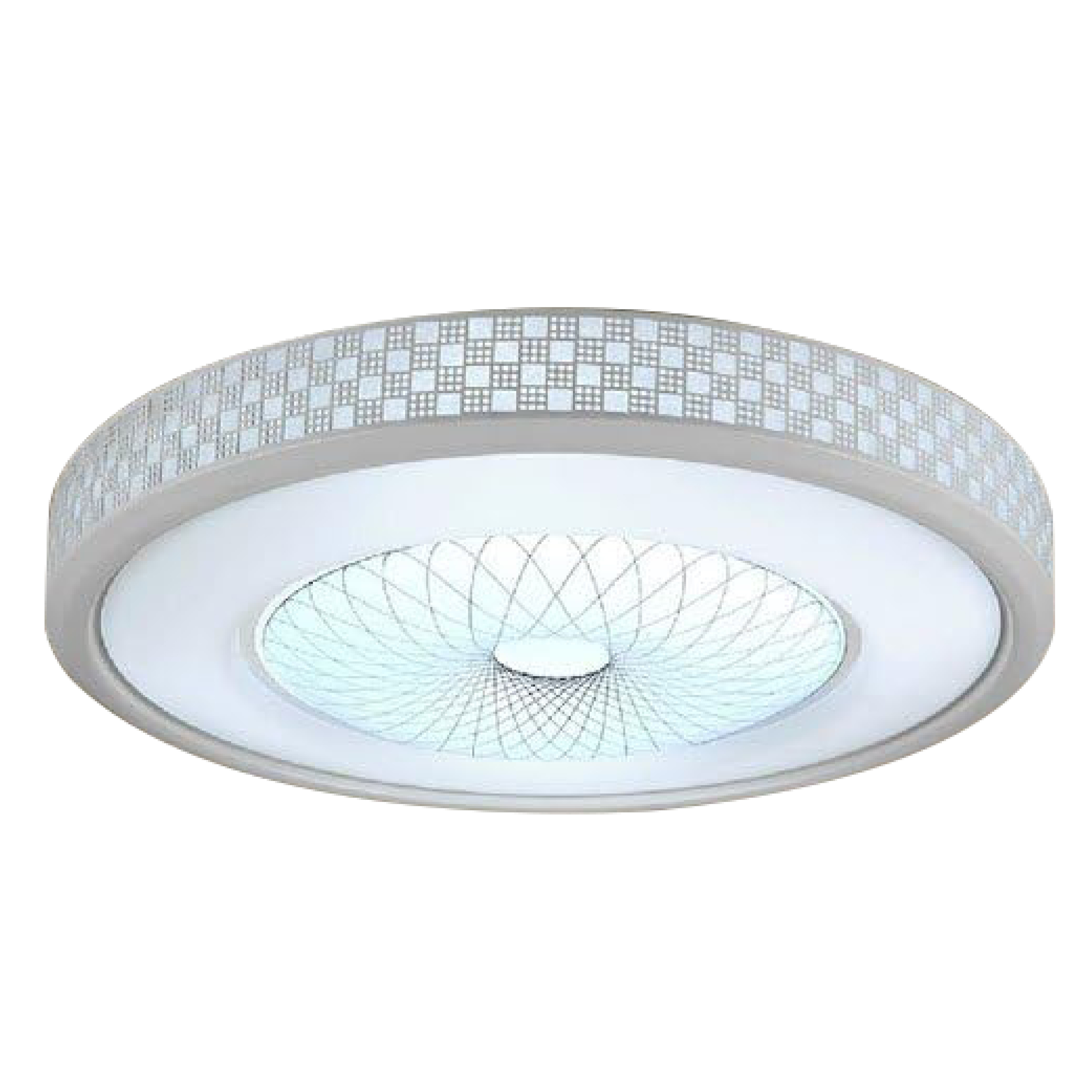 Contemporary LED Flush Mount Light, Aluminum Acrylic Ceiling Light Fixture