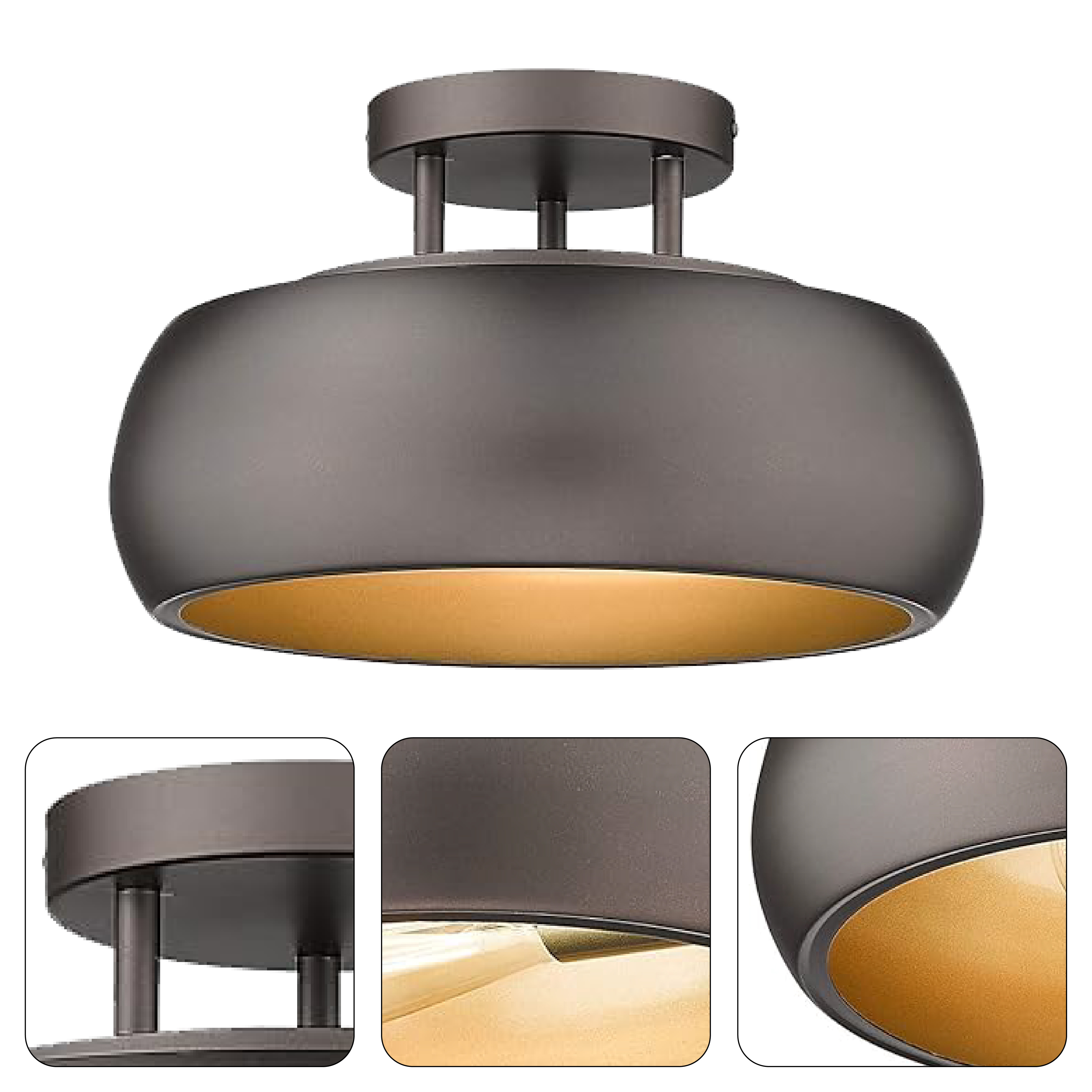 2 light close to ceiling lighting fixture farmhouse semi flush mount ceiling lamp