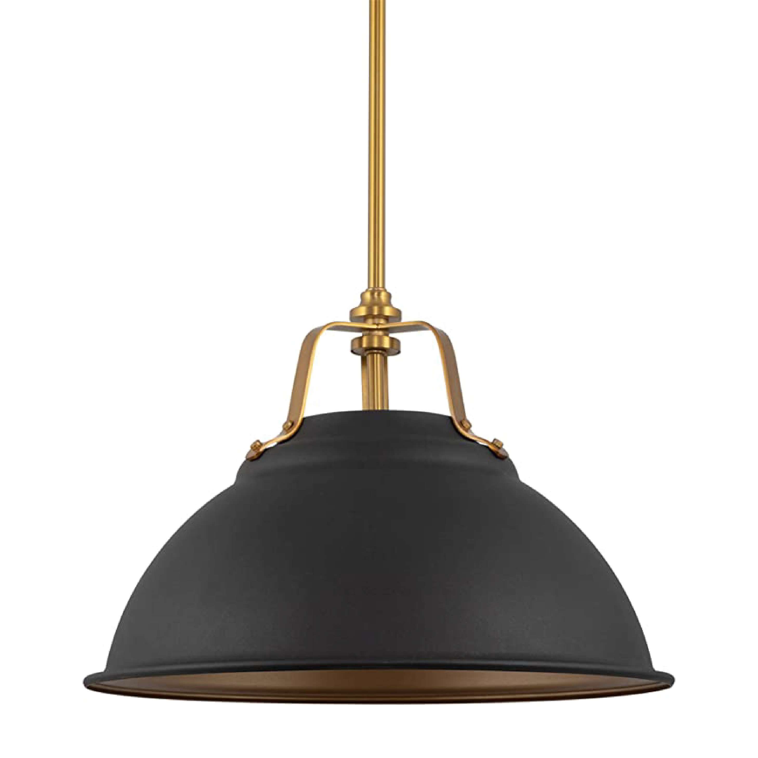 Black dome light fixtures Modern metal lamp shade 3-Light pendant lamp