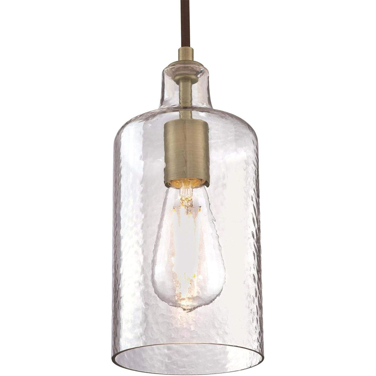 Cylinder pendant light fixture black industrial hanging light