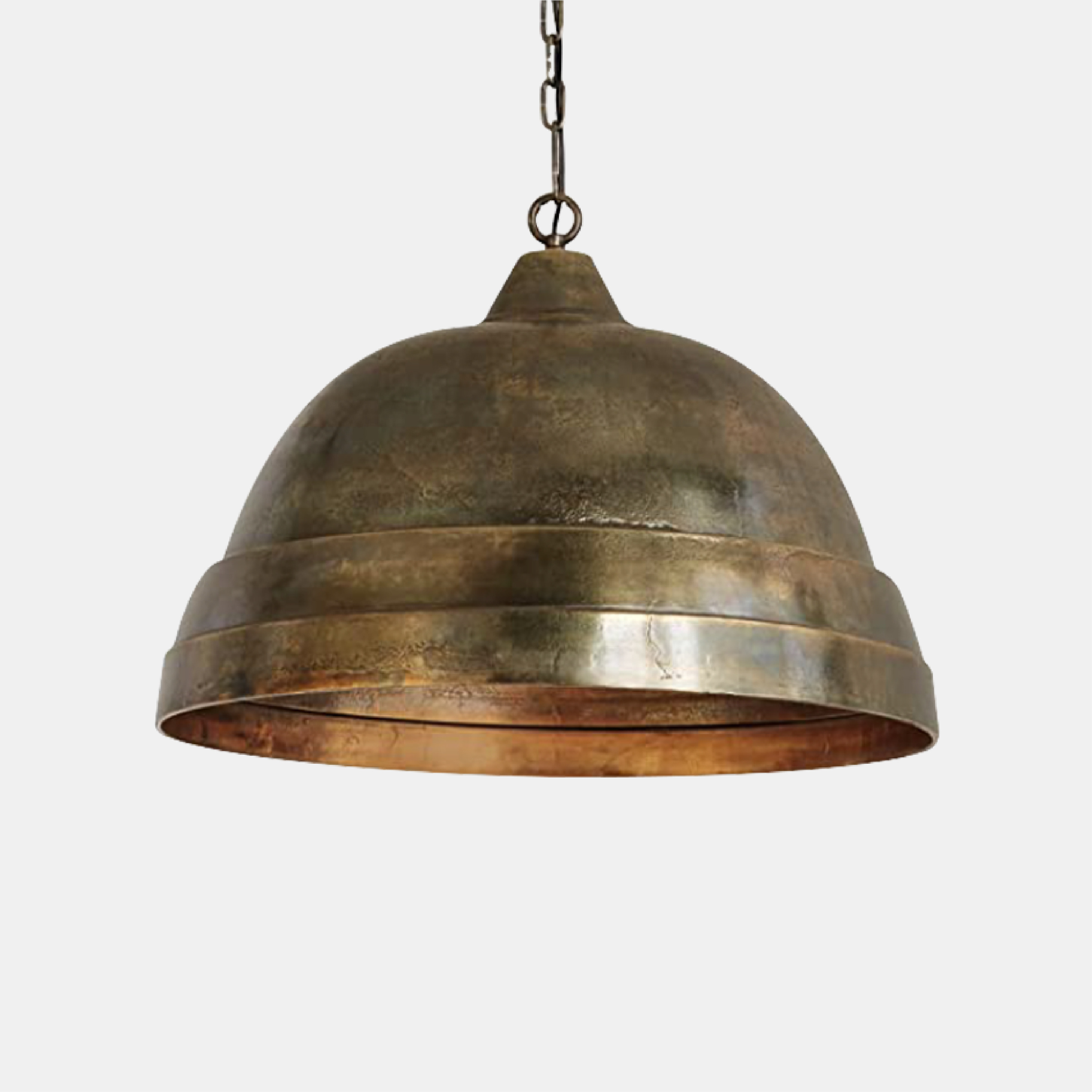 Oxidized Brass industrial lighting Aluminum dome light fixtures 1Light kitchen island pendant lighting