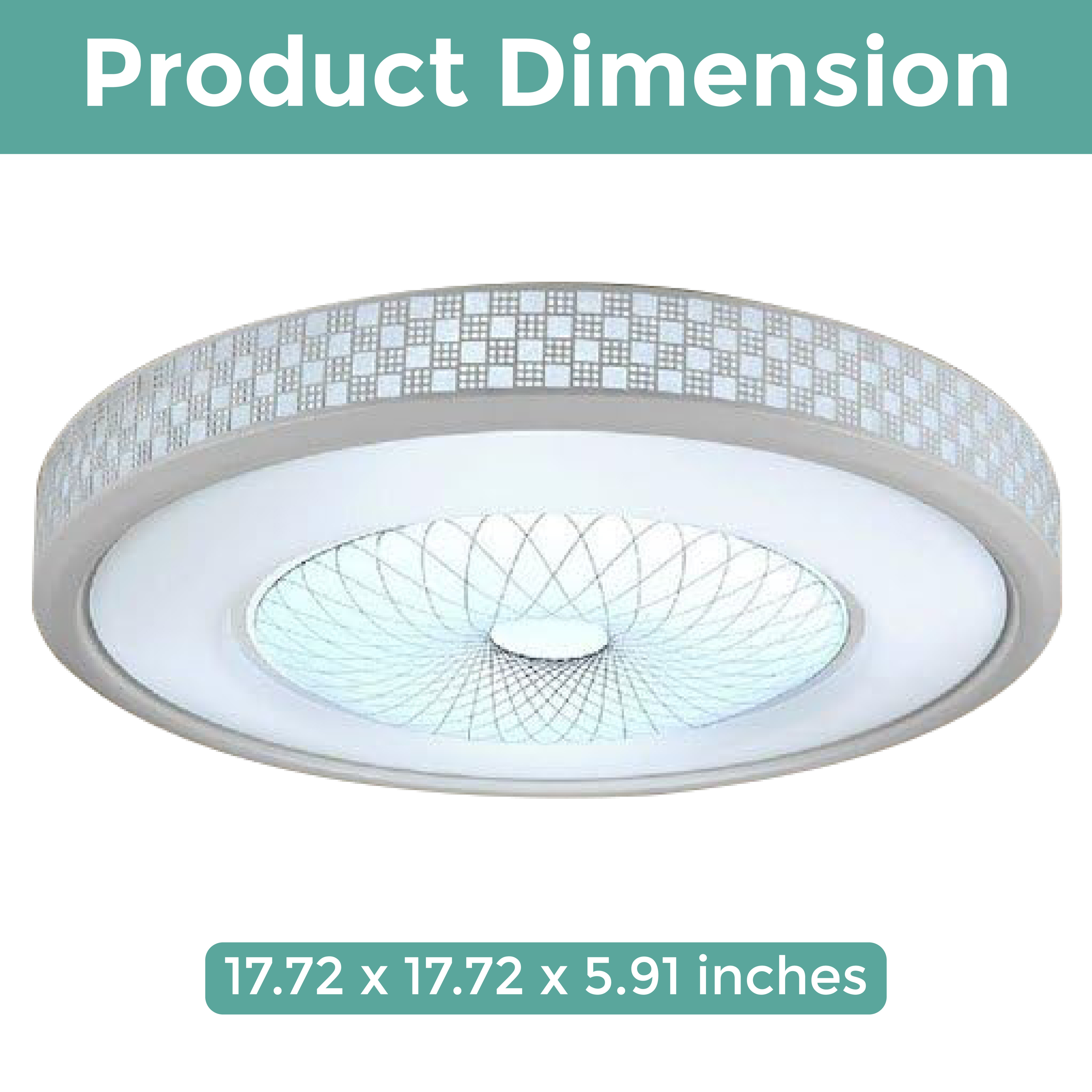 Contemporary LED Flush Mount Light, Aluminum Acrylic Ceiling Light Fixture