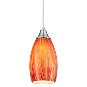 orange light pendants for kitchen island Metal sink light modern art glass shades for light fixtures