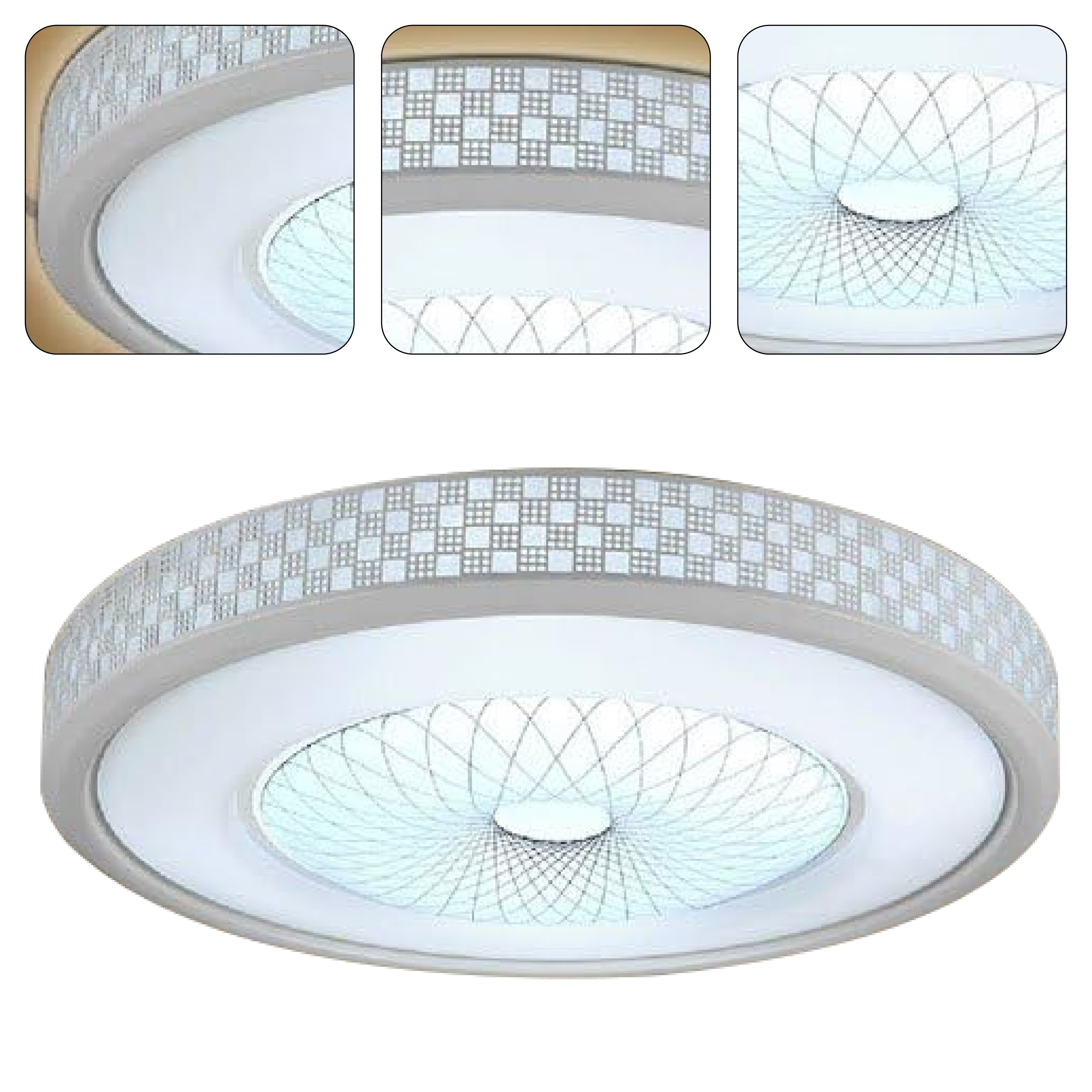 Contemporary LED Flush Mount Light, Aluminum Acrylic Ceiling Light Fixture