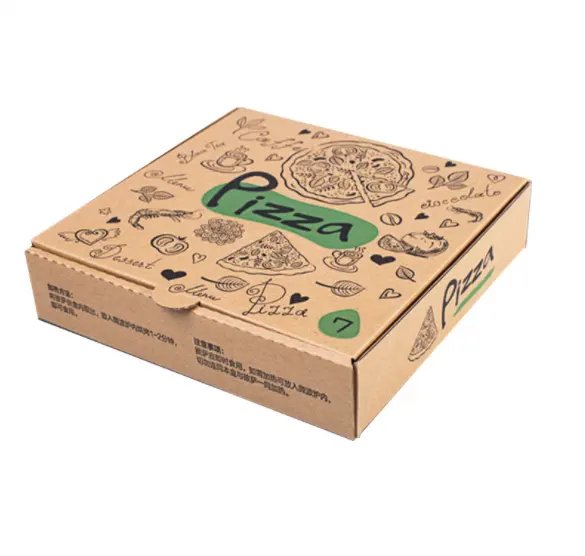 Good Quality Eco-Friendly Recycled Material Custom Shipping Boxes Wholesale Pizza Box Packaging Boxes