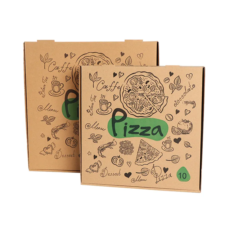 Good Quality Eco-Friendly Recycled Material Custom Shipping Boxes Wholesale Pizza Box Packaging Boxes