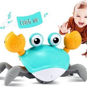 Top Selling Baby Bath Toys Crawling Crab Toy with  Music and Light