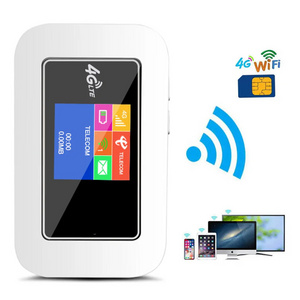 2100mh 150Mbps color screen 4g wifi wireless hotspot portable router with sim card slot