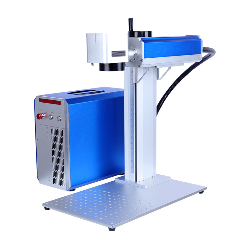 20w/30w/50w white/black/color fiber laser marking machine price /fiber laser engraver/laser marker on meta