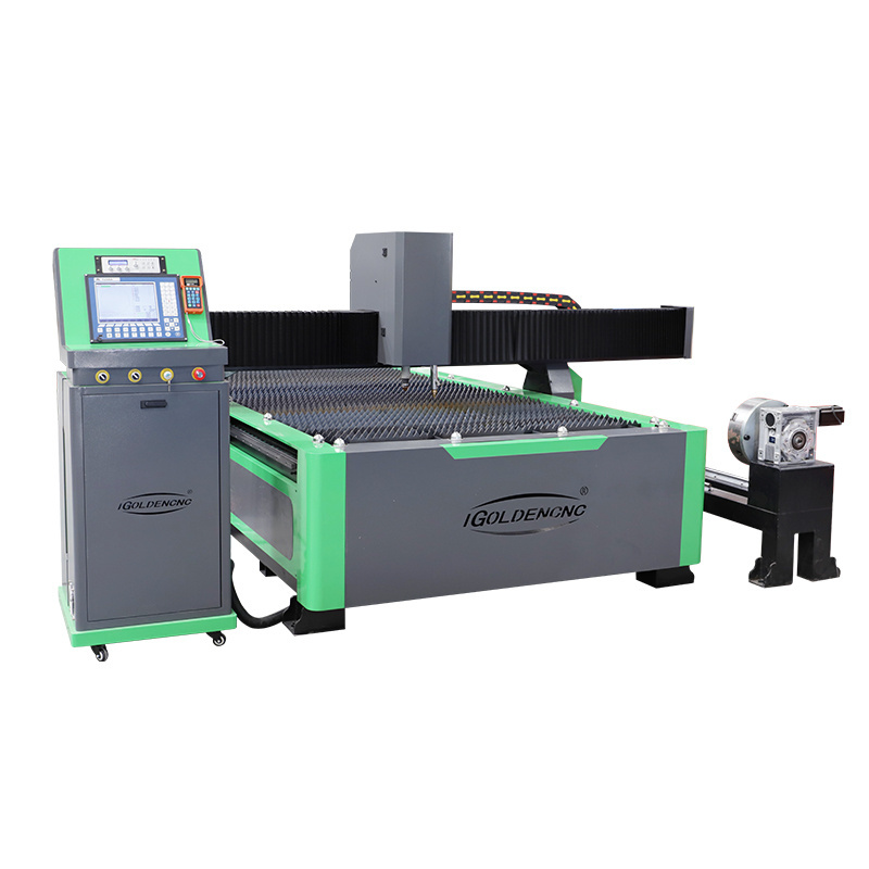 multi function cnc router 4 axis 1325 1530 plasma cutting machine cnc iron steel plasma metal cutting machine with marking head