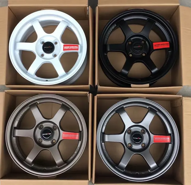 Bku racing passenger car wheels 5x114.3 wheels 18 inch for volk te37 jdm wheels Japanese car tesla model 3