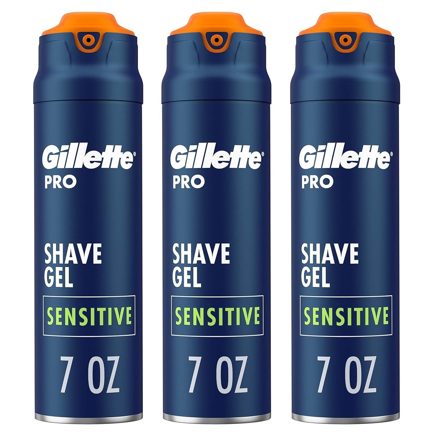 Wholesale Gillette Series 3X Sensitive Shave Gel, Hydrates, Protects and Soothes Sensitive Skin, 7 Ounce (Pack of 6)