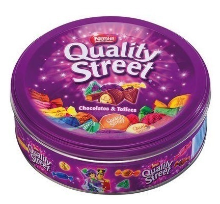 Nestle Quality Street Tin Extra Large, Can, Assorted Chocolates, Imported from United Kingdom 2lbs