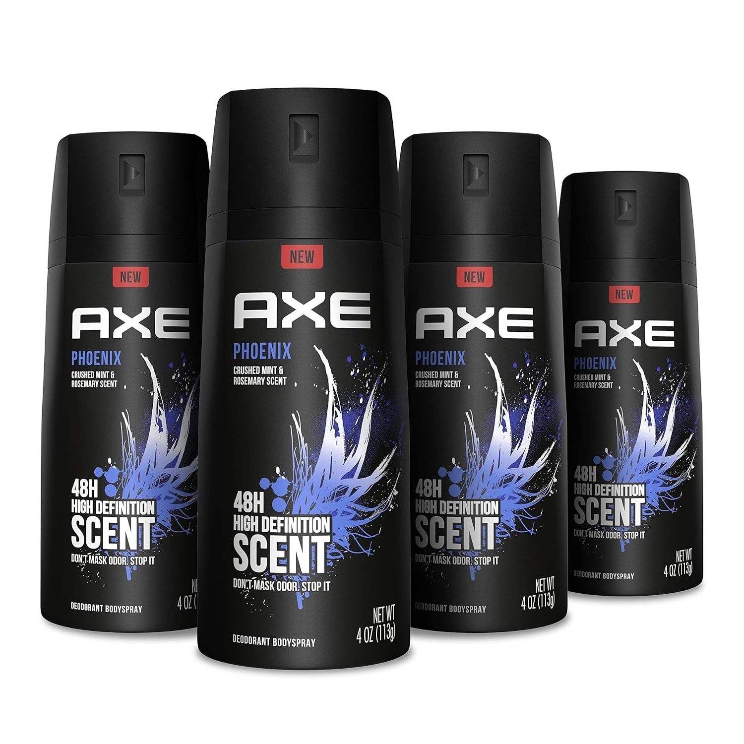 Axe Body Spray Deodorant For Long Lasting Odor Protection, Phoenix Deodorant For Men Formulated Without Aluminum, 4 Oz