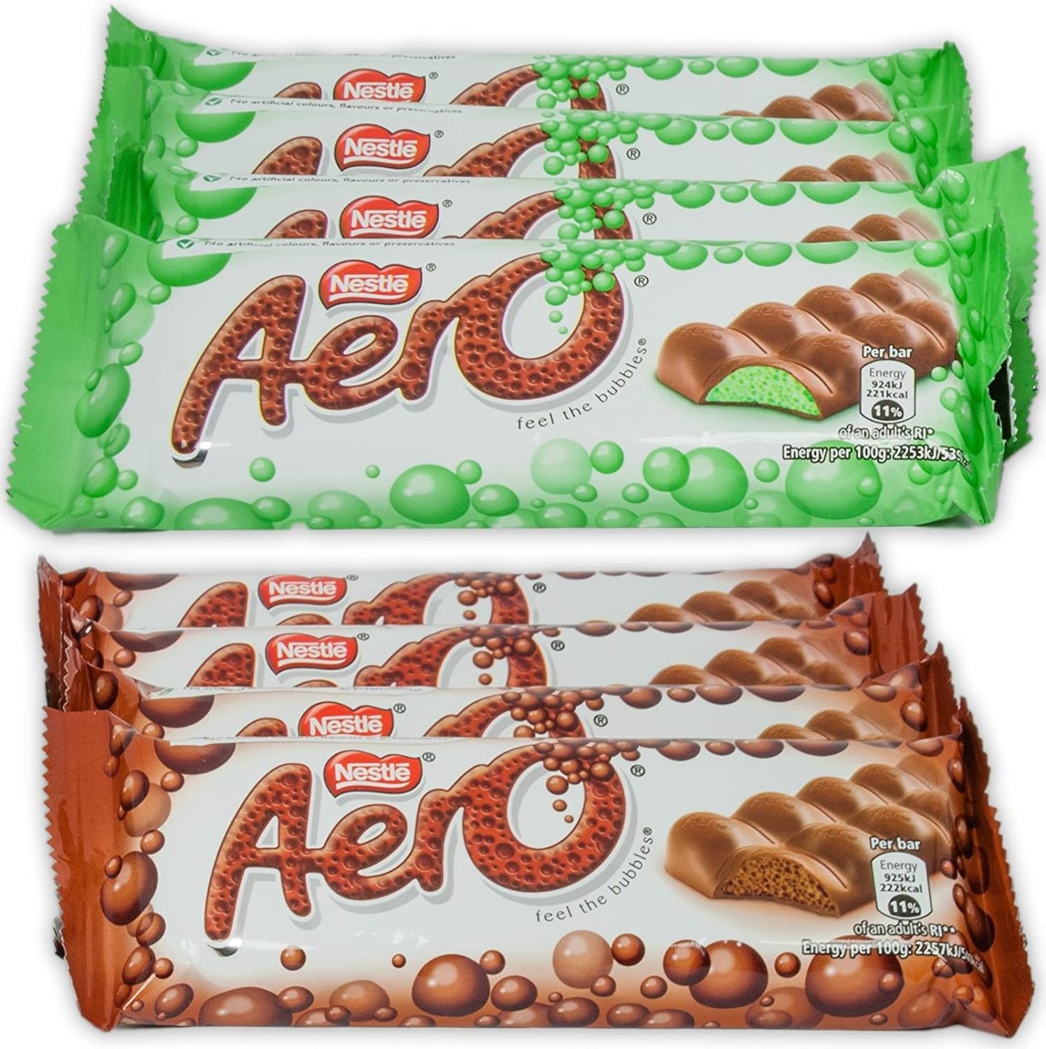 Nestle Aero Dark Chocolate Bars | 24 x 42gram bars | Imported from Canada